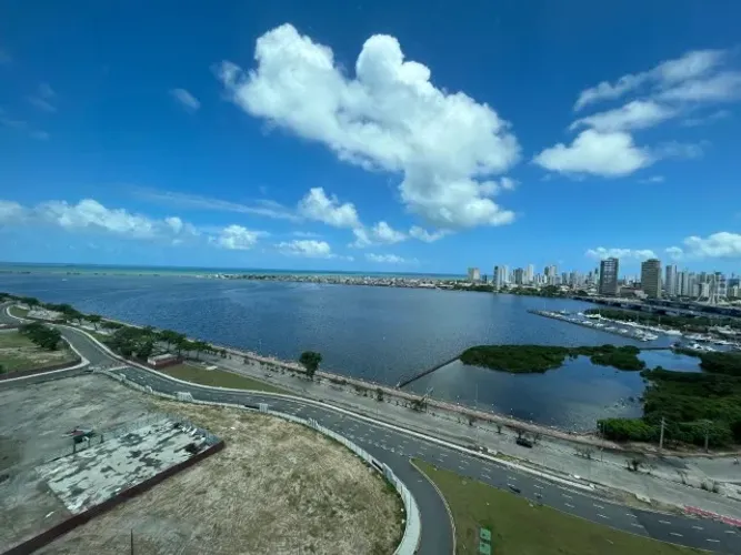 Parque do Cais - flat decorado, andar alto