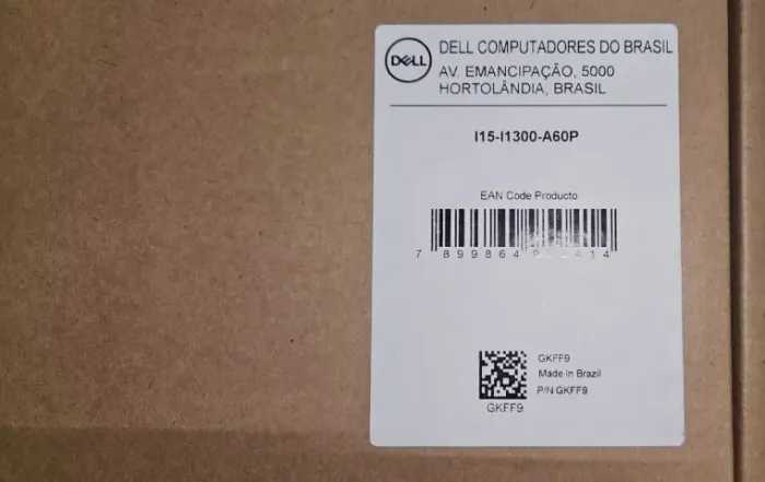 Notebook Dell Inspiron i5  I15-i1300-a60p 15.6 I5 16gb 1tb W11 Preto