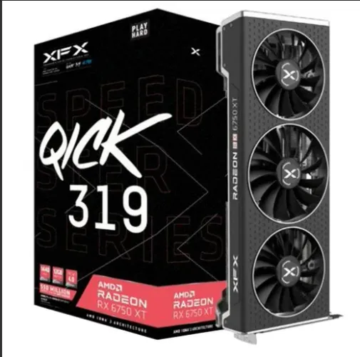 Placa de Video Rx 6750 XT Triple Fan 12GB 