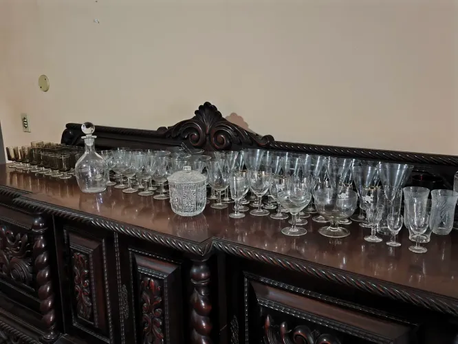 Conjunto de peças de cristal