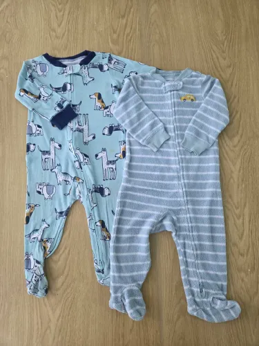 kit 2 macacões bebê carters 9 meses