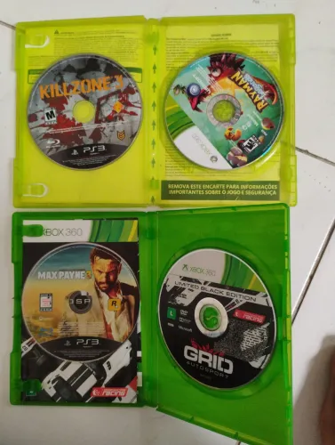 Jogos de Xbox 360 e ps3