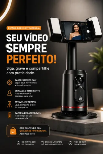 Gimbal Inteligente com Acompanhamento Automático de Movimentos (Novo)