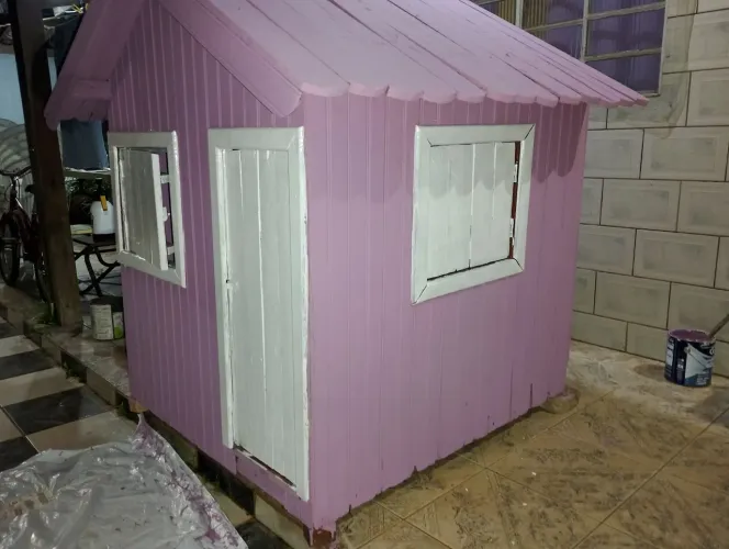 Casinha Madeira maciça infantil Juvenil