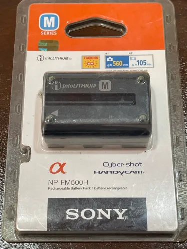 Bateria Sony NP-FM500H Original InfoLITHIUM M - NOVA LACRADA