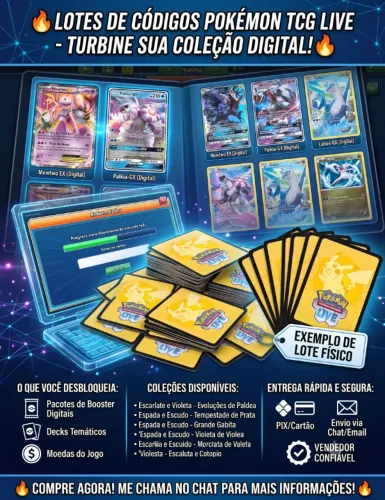 Lote de Cartas Pokemon TCG LIVE