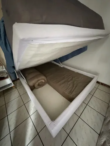 Base de baú para cama de casal 