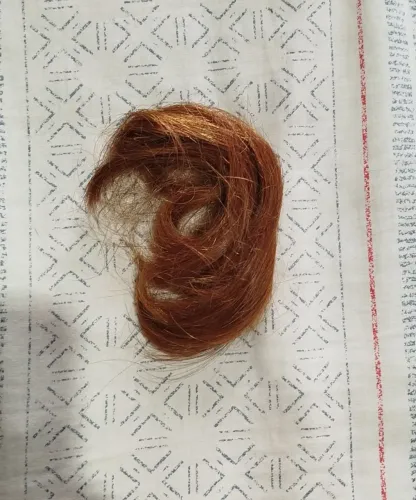 Cabelo humano natural acobreado