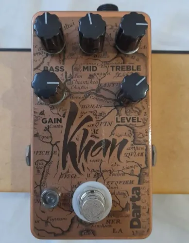 Pedal Darta Effects Khan overdrive clean boost com equalizador ativo truebypass na caixa!
