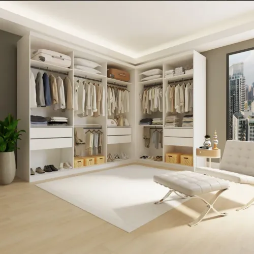 Closet casal sem portas 2 módulos 6 gavetas- MadeiraMadeira