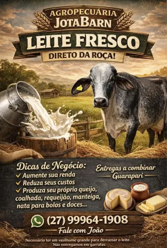 Leite Cru Para Preparações Artesanais ? R$ 3,50/L