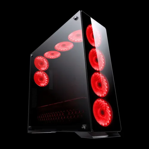 1Gabinete Gamer Redragon, Ironhide RGB, Full Tower, Vidro Temperado.