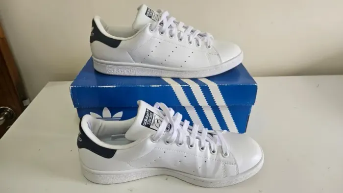 Tenis Adidas Originals Stan Smith Branco/Azul-marinho Unissex (tamanho 40) raridade