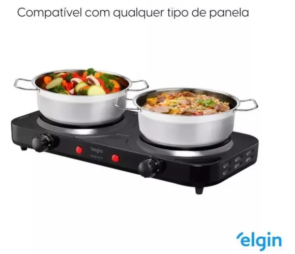 Fogão elétrico duas bocas - NOVO