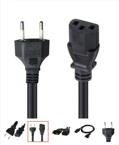 Cabo De Força Energia Padrão Monitor Pc 110v/220v