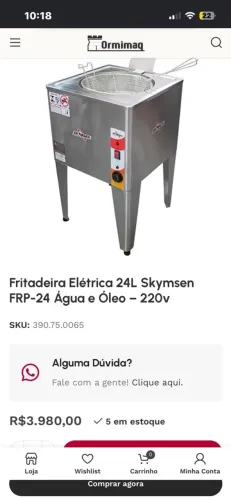 Fritadeira Elétrica 24L Skymsen