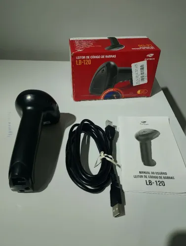 Leitor de código de barras C3 tech lb 120 bk, usb