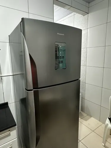 Geladeira Panasonic Duplex Frost Free 483 litros de Aço - Inverter.