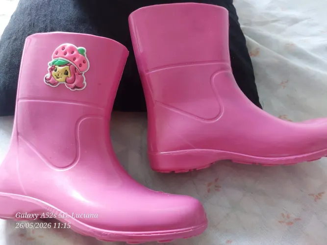 Bota galocha infantil menina