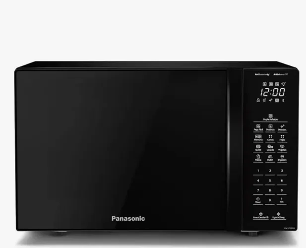 MICROONDAS PANASONIC BLACK GLASS TOP 34 LITROS