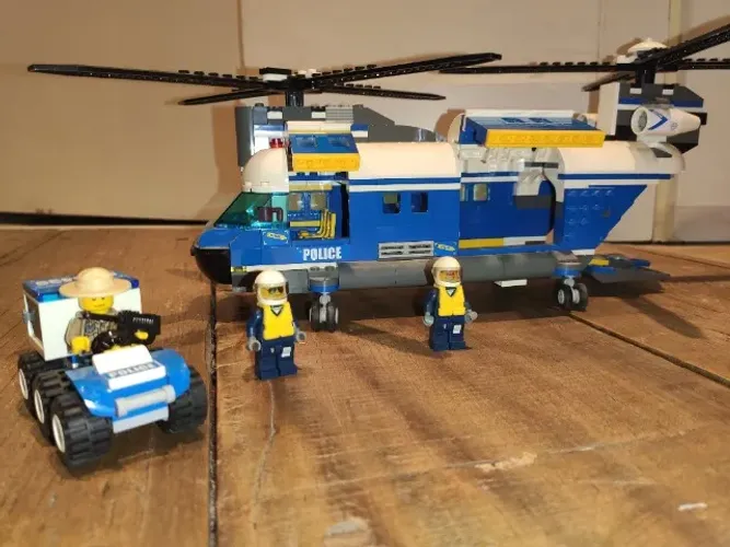 Lego City 4439 - Helicóptero De Carga Pesada Polícia (Original)