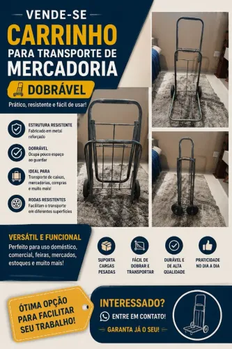 Carrinho de carga dobrável