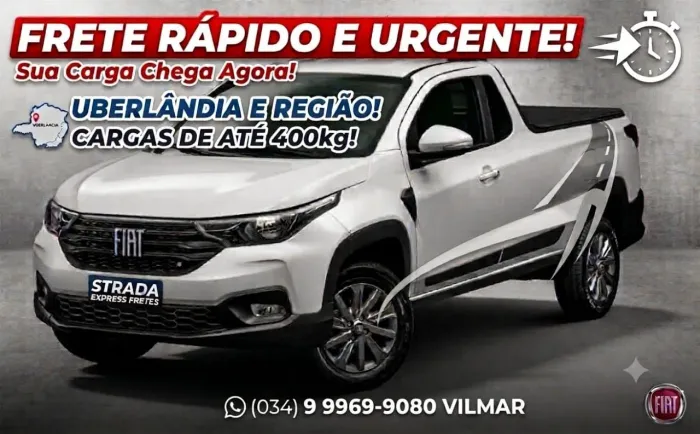Frete rapido atendendo dentro de Uberlândia e regiões 