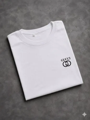 Camiseta Básica Gucci Lilás - Tamanho G (Nova)