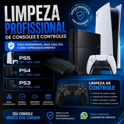 LIMPEZA DE GAMER ( ps3,ps4,ps5)