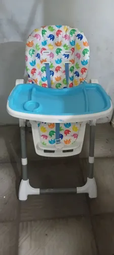 Cadeira Cadeirão Alimentação Bebê Cherry Azul Baby Style 