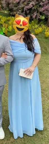 Vestido madrinha/festa Azul Serenity