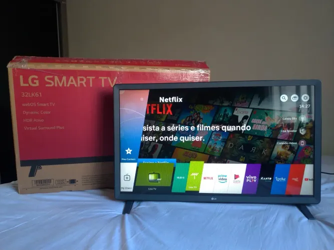 TV LG Smart 24 POLEGADAS App - Netflix YouTube Funcionando Perfeitamente!! Wi-Fi Top