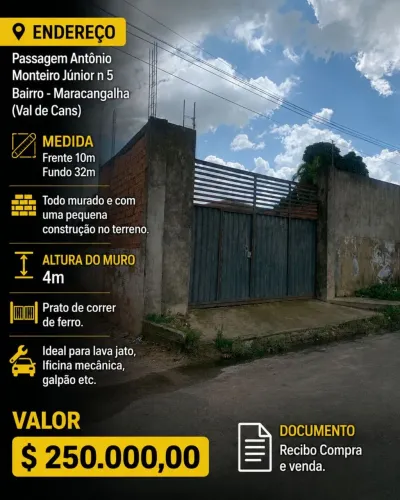 Terreno grande próximo ao parque da cidade
