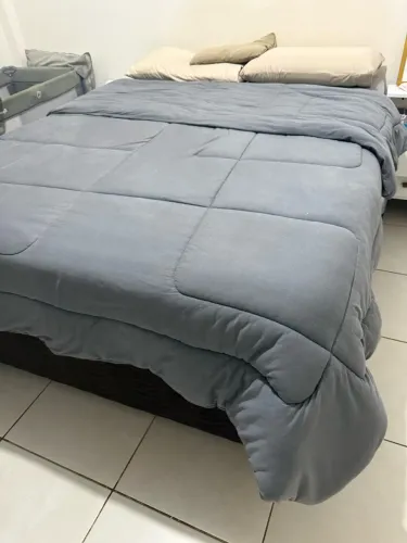Cama Box Casal - Colchão Ortobom Pró-Vida