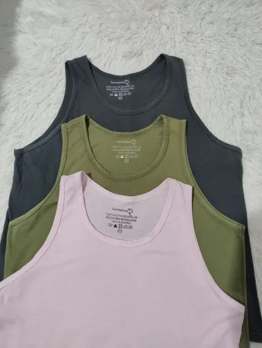 Kit 3 Regatas Masculinas 100% Algodão GG