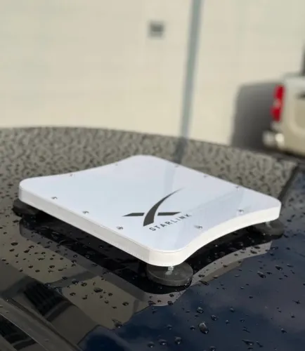 Starlink mini + Kit carro imã e inversor (preto ou branco) + instalação
