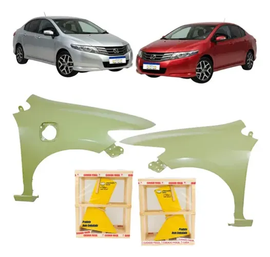 Par Paralama Honda City 2008 2009 A 2014 C/furo