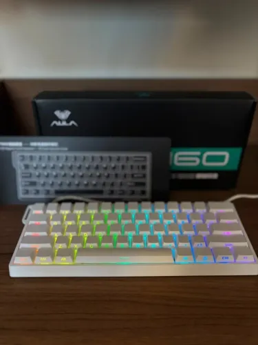 AULA WIN60 he Branco - Teclado Magnético com Rapid Trigger (Fazemos entregas!)
