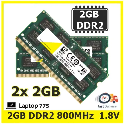 DDR2 4GB (2x2gb)  800Mhz PC2-6400 | Memoria Ram  Notebooks 775