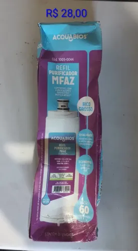 Refil de purificador de água da marca Acquabios