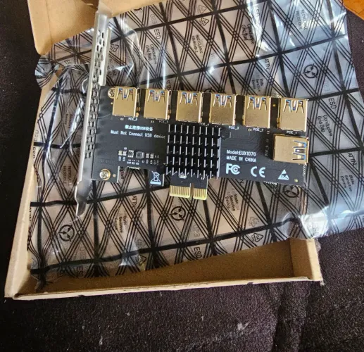 Adaptador Pcie 1 Para Pcie 7, Adaptador, Placa Gráfica 1x Us