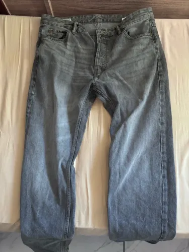 Calça Jeans Zara Original Cinza Estonada - Super Nova
