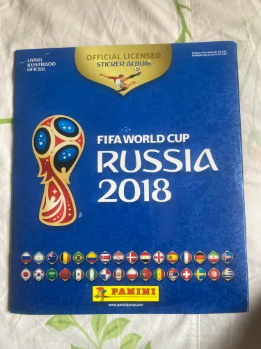 Álbum copa do mundo 2018 completo capa cartão