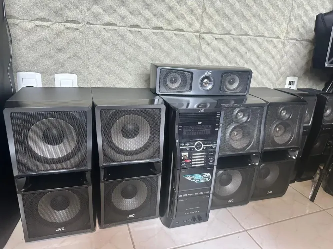 Som Mini Syatem JVC Exodus U10 - Karaokê, Muito potente e completo 