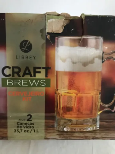 CONJUNTO 2 CANECAS de CERVEJA 1 litro cada - Novas na Caixa - Estilo Alemão Octoberfest!!