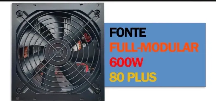 Fonte modular ATX lacrada