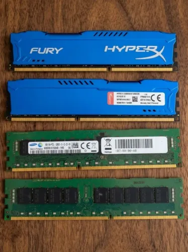 Kit 32 GB RAM DDR3 (4×8 GB) 1333 MHz ? HyperX Fury + Samsung