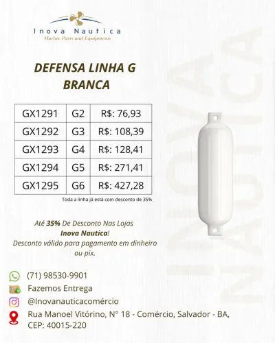 DEFENSA LINHA G BRANCA
