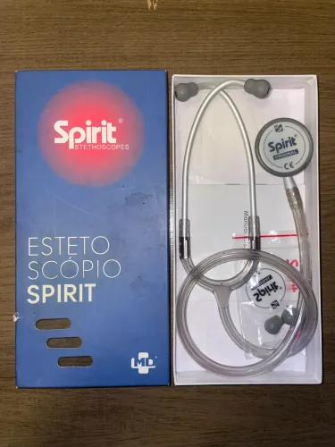 Estetoscópio Spirit MD Pro lite Adulto transparente 