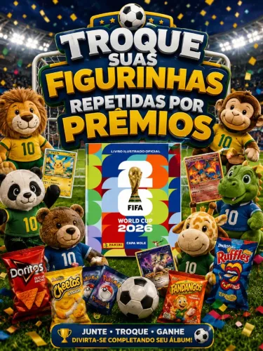 Troque suas figurinhas repetidas por premios